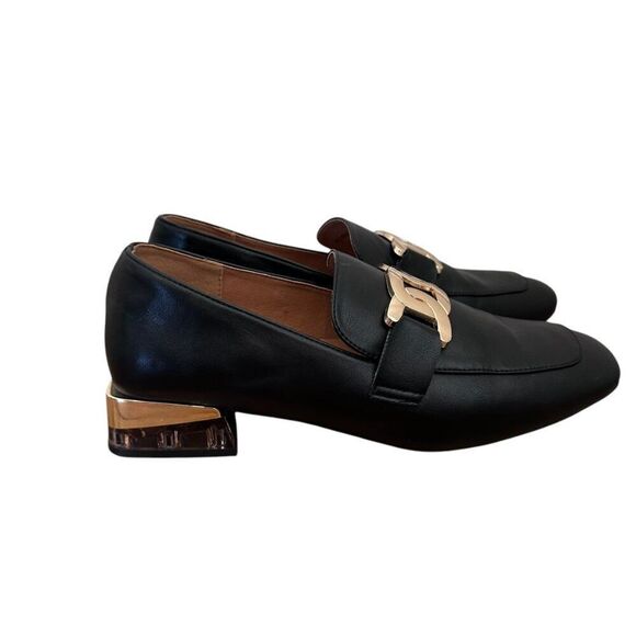 Spring Step Patrizia Rockrose Black Faux Leather Loafers Size 10 - Picture 2 of 9